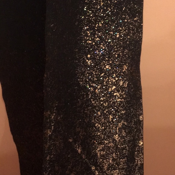 Size OS Black Leggings with Glitter - Picture 3 of 6